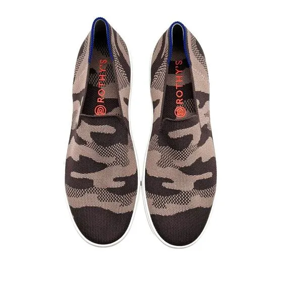 Rothy’s Taupe Camo Slip On Sneakers Women’s Size 9