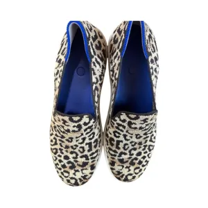 Rothys the Cat Leopard Print Slip On Sneakers 9