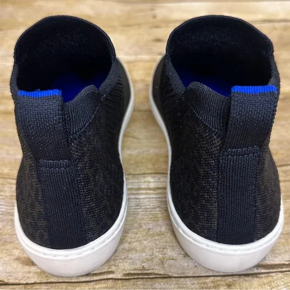 Rothy’s The Chelsea Espresso Spot Leopard Print High Top Slip-On Sneakers