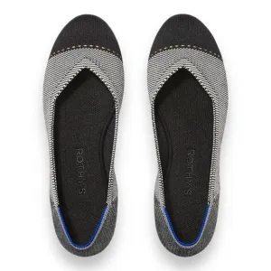 Rothy's The Flat Grey Mist Captoe Knit Slip On Ballet Flats Womens US 12.5