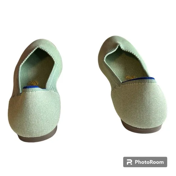 Rothy's The Flat Round Toe Slip on in Retired color Mint Green sz 7