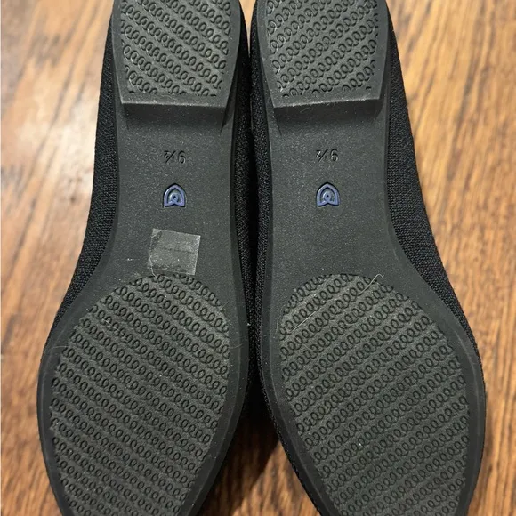 Rothy's The Max Black Square Mary Jane Flats with In Love Insole Size 9.5 NWOT