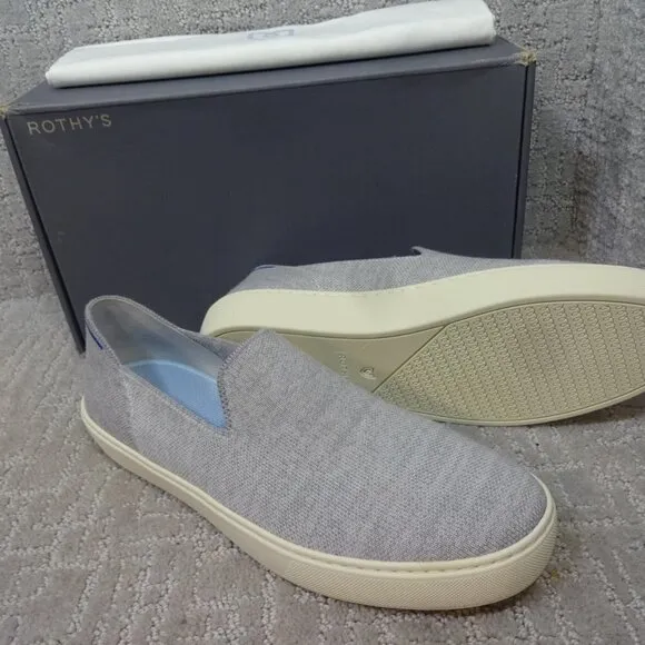 Rothy’s The Merino Women's Size 11 US Cloud Gray Comfort Slip On Sneakers