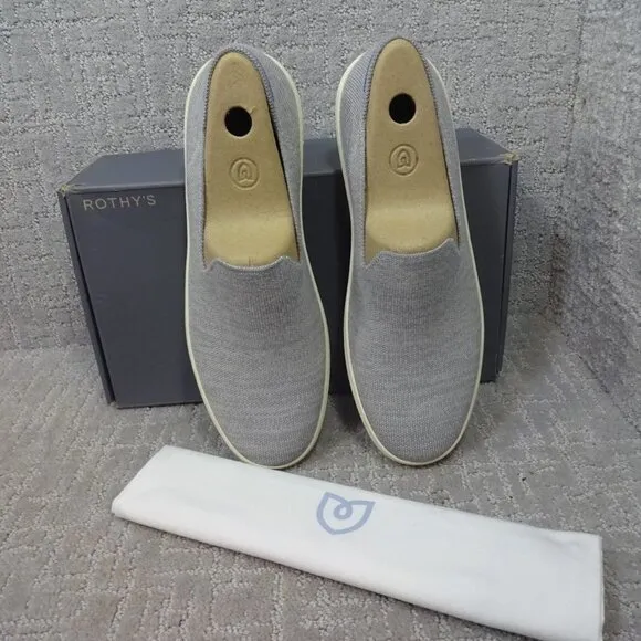Rothy’s The Merino Women's Size 11 US Cloud Gray Comfort Slip On Sneakers