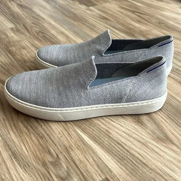 Rothy’s The Original Slip On Gray Sneakers. Size 7.