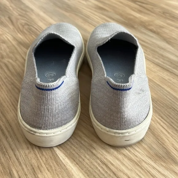 Rothy’s The Original Slip On Gray Sneakers. Size 7.
