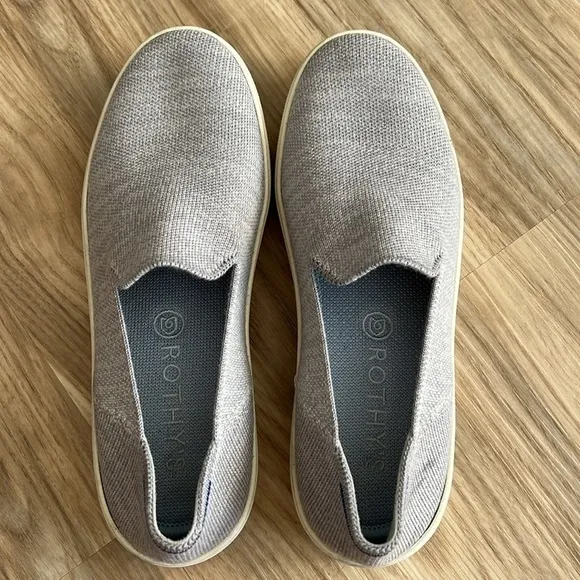 Rothy’s The Original Slip On Gray Sneakers. Size 7.