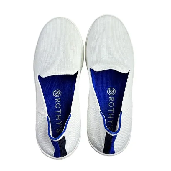 Rothy's The Original Slip On Sneaker Bright White Women 8