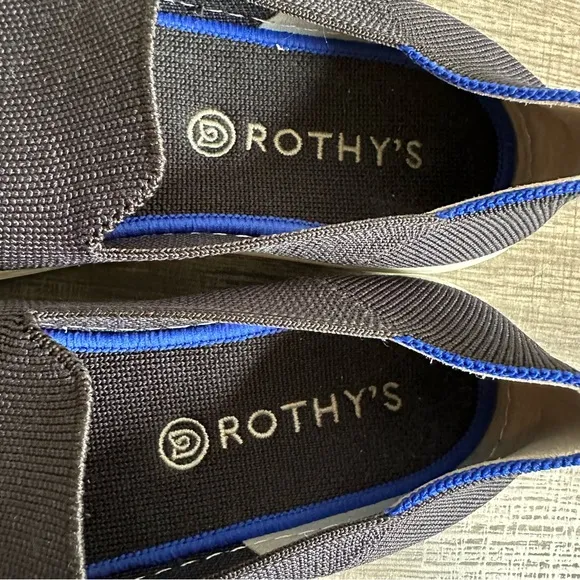 Rothy’s The Original Slip On Sneakers Black Women’s Size 8.5