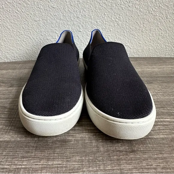 Rothy’s The Original Slip On Sneakers Black Women’s Size 8.5