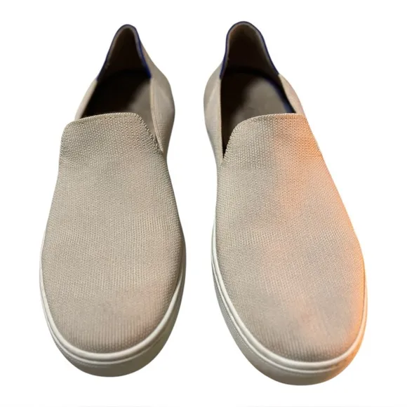 Rothy’s The Original Slip On Sneakers Size 9.5 Sand / Beige Slip-On Sneakers