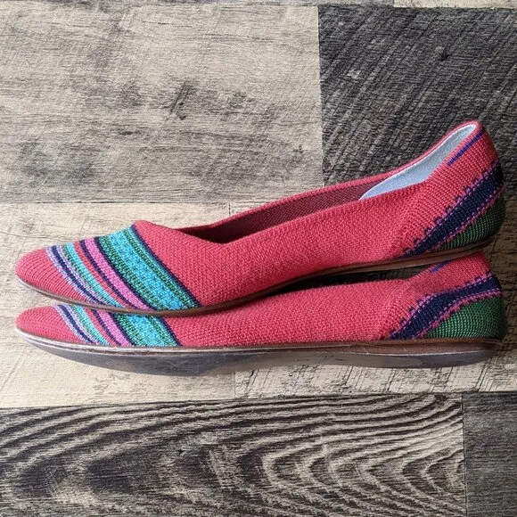Rothy’s The Point Merino Wool Blaze Ribbon Stripe