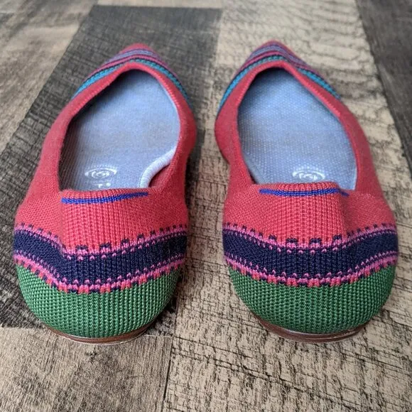 Rothy’s The Point Merino Wool Blaze Ribbon Stripe