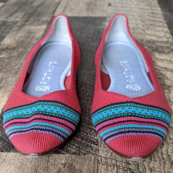 Rothy’s The Point Merino Wool Blaze Ribbon Stripe