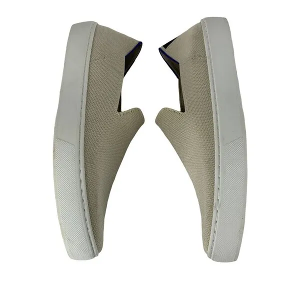 Rothy's THE SNEAKER in Sand Classic Slip-On Sneakers Size 7.5