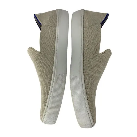 Rothy's THE SNEAKER in Sand Classic Slip-On Sneakers Size 7.5