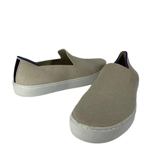 Rothy's THE SNEAKER in Sand Classic Slip-On Sneakers Size 7.5