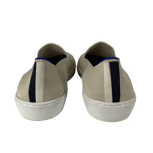 Rothy's THE SNEAKER in Sand Classic Slip-On Sneakers Size 7.5