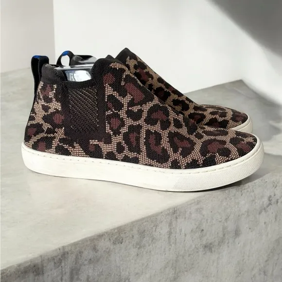 Rothy’s wildcat leopard print Chelsea slip on Sneakers 9