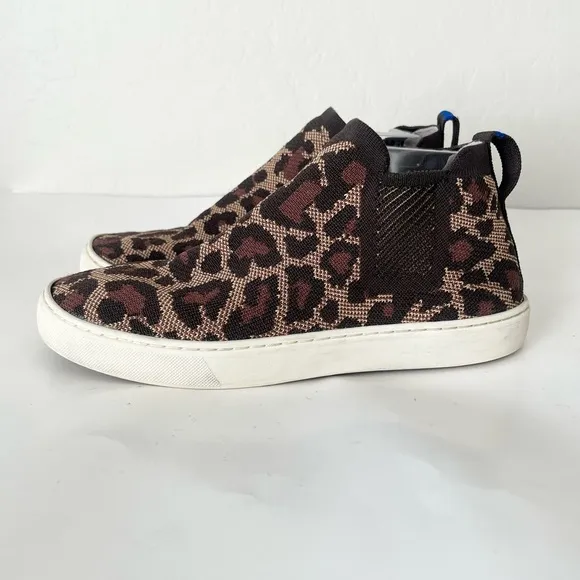 Rothy’s wildcat leopard print Chelsea slip on Sneakers 9