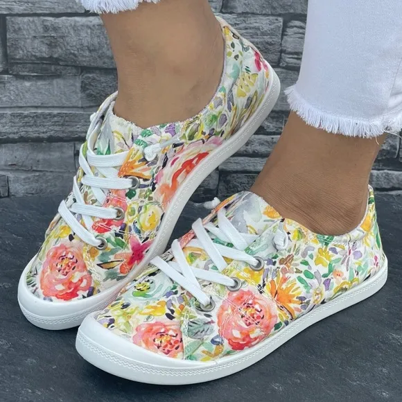 Roxy NIB Libbie Floral sneakers