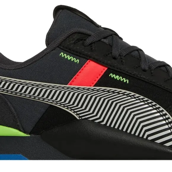 RS 2.0 Dazed 'Black Multi'  Puma Black Sneakers with Red and Blue Accents