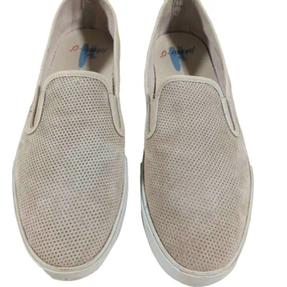 S2428 GUC $128 Johnnie-O Stealth Suede Sneakers size 9M