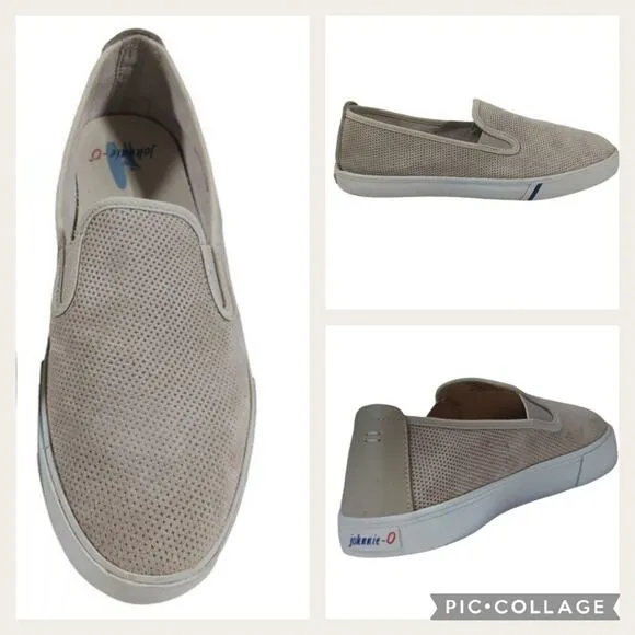 S2428 GUC $128 Johnnie-O Stealth Suede Sneakers size 9M