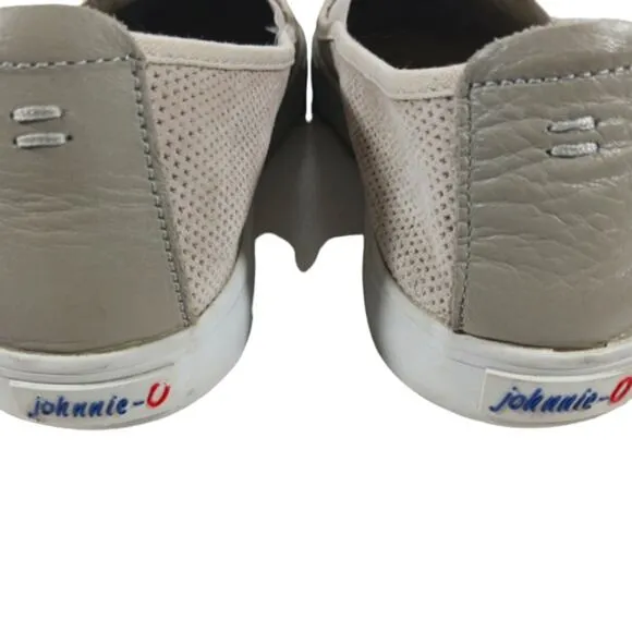 S2428 GUC $128 Johnnie-O Stealth Suede Sneakers size 9M