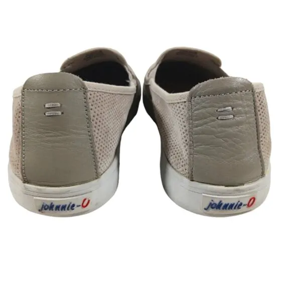 S2428 GUC $128 Johnnie-O Stealth Suede Sneakers size 9M
