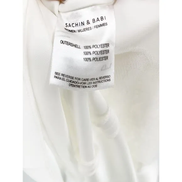 SACHIN   BABI Dress Size 2 Evening Gown NEW Candace Lace Cream Ivory Hi Low