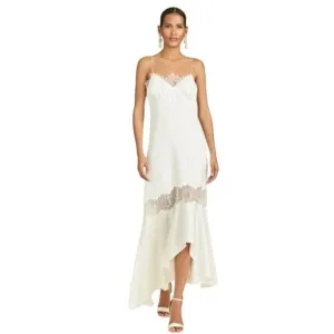 SACHIN   BABI Dress Size 2 Evening Gown NEW Candace Lace Cream Ivory Hi Low