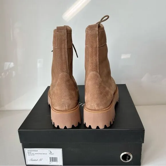 Saint G Anastasia Lace Up High Ankle Boots