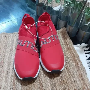 Sale! Men's Nautica sneakers slip on red blue whit