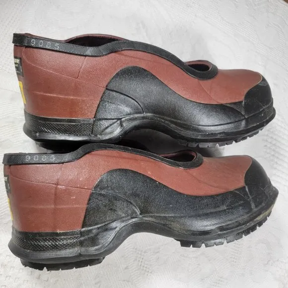 Salisbury by Honeywell step-in work overshoe galoshes size 11 brown big lug sole