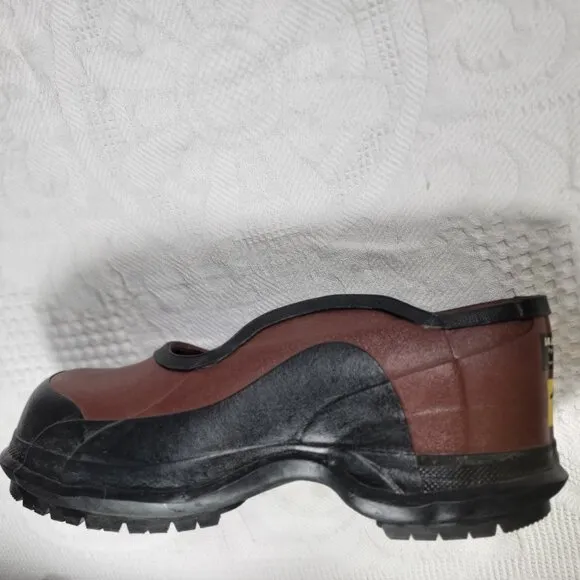 Salisbury by Honeywell step-in work overshoe galoshes size 11 brown big lug sole