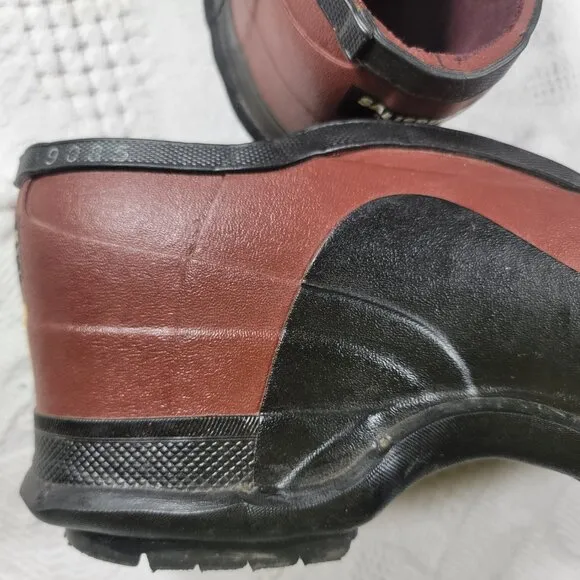 Salisbury by Honeywell step-in work overshoe galoshes size 11 brown big lug sole