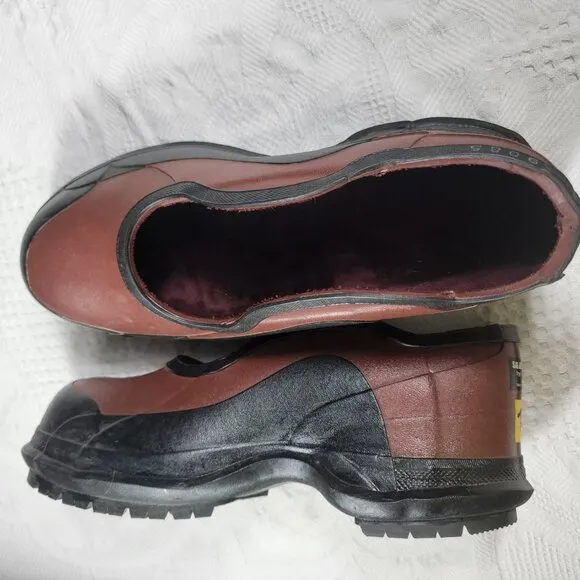 Salisbury by Honeywell step-in work overshoe galoshes size 11 brown big lug sole