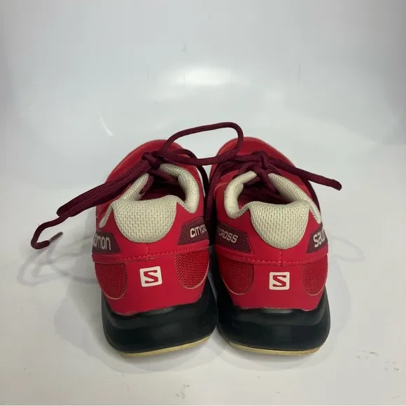 Salomon City Cross red sneakers men’s size 9 hiking casual activewear bright