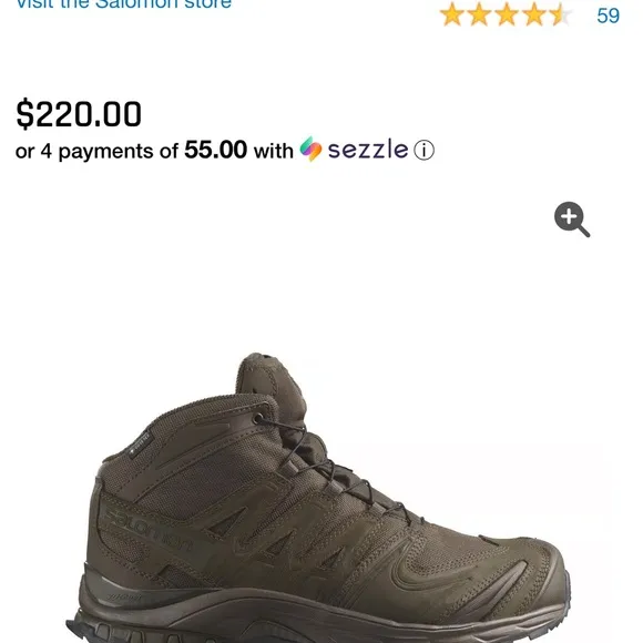 Salomon Men's Brown Hiking Boots