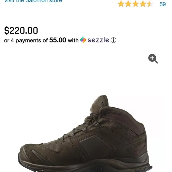 Salomon Men's Brown Hiking Boots