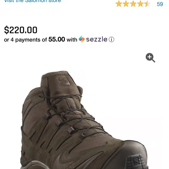 Salomon Men's Brown Hiking Boots