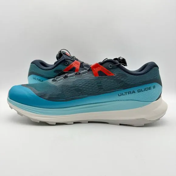 Salomon Mens Ultra Glide 2 Training Shoes US 11.5 EU 46 Blue Athletic NIB