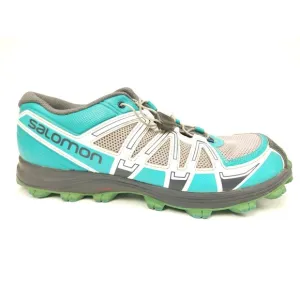 Salomon Women's Size 8.5 FELLRAISER Contragrip Hiking Shoes Teal Blue Sneakers
