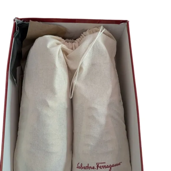 Salvatore Ferragamo Men's White and Green Shoes