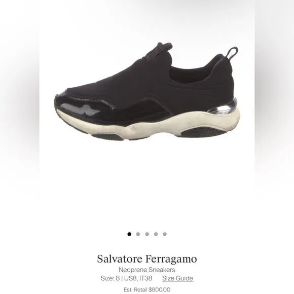 Salvatore Ferragamo Neoprene Slip-On Sneakers