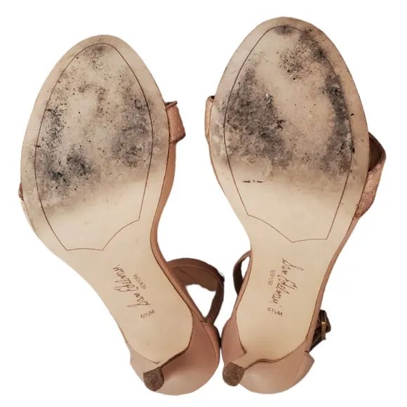 Sam Edelman beige strap high heel sandals