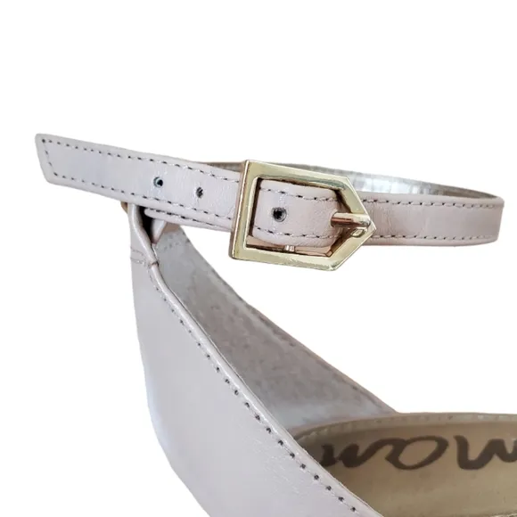 Sam Edelman beige strap high heel sandals
