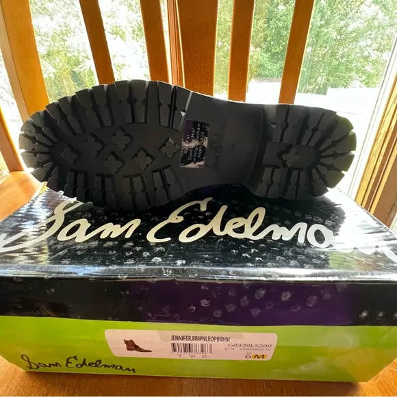Sam Edelman Dyed Calf Hair Studded and Belted Moto Boots NIB Sz 6  Fall Season!