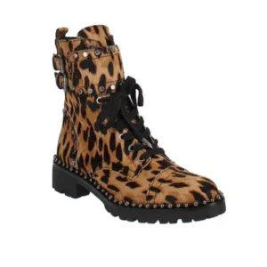 Sam Edelman Dyed Calf Hair Studded and Belted Moto Boots NIB Sz 6  Fall Season!